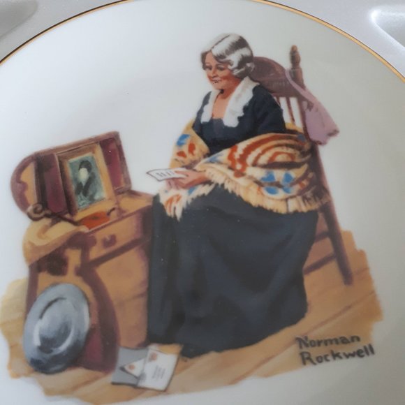 NEW Vintage NORMAN ROCKWELL "Memories" Plate 1984 - Picture 5 of 7
